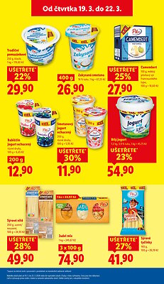 akční leták Lidl 19.3.2026-22.3.2026