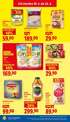 akční leták Lidl 19.3.2026-22.3.2026