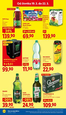 akční leták Lidl 19.3.2026-22.3.2026
