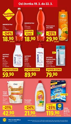 akční leták Lidl 19.3.2026-22.3.2026