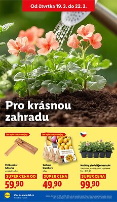 akční leták Lidl 19.3.2026-22.3.2026