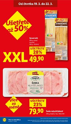 akční leták Lidl 19.3.2026-22.3.2026