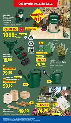 akční leták Lidl 19.3.2026-22.3.2026