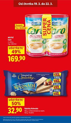 akční leták Lidl 19.3.2026-22.3.2026