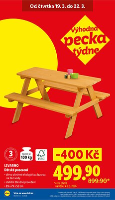 akční leták Lidl 19.3.2026-22.3.2026