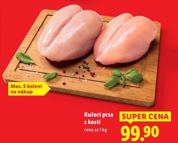 Kuřecí prsa s kostí