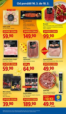 akční leták Lidl 16.3.2026-18.3.2026