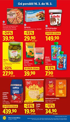 akční leták Lidl 16.3.2026-18.3.2026