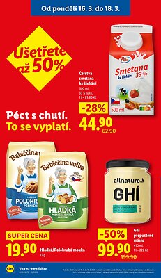 akční leták Lidl 16.3.2026-18.3.2026