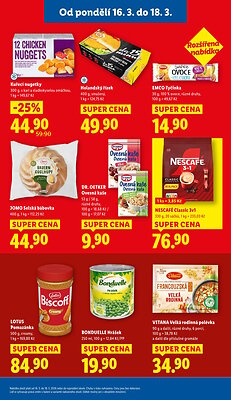 akční leták Lidl 16.3.2026-18.3.2026