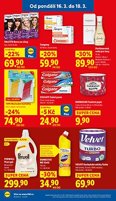 akční leták Lidl 16.3.2026-18.3.2026