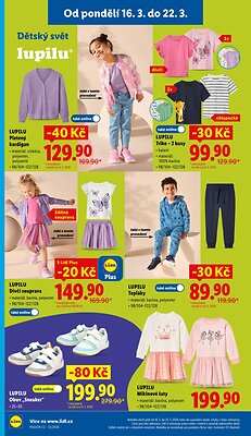 akční leták Lidl 16.3.2026-18.3.2026
