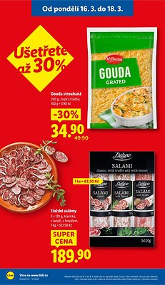 akční leták Lidl 16.3.2026-18.3.2026