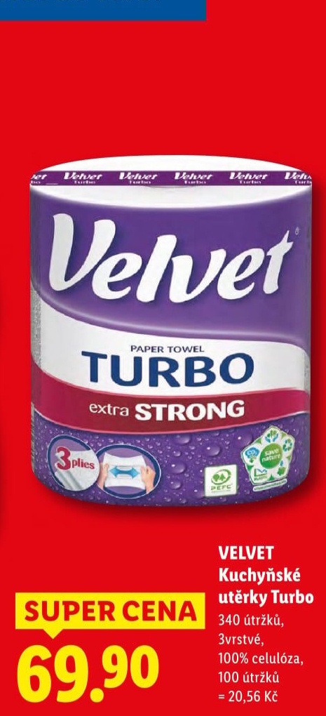 Kuchyňské utěrky 3vrstvé Turbo Velvet
