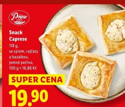 Pečivo Snack Caprese