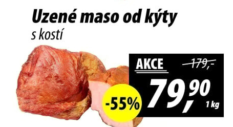 Uzené maso od kýty s kostí