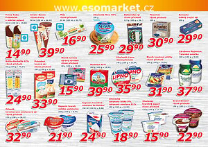akční leták ESO MARKET 18.3.2026-29.3.2026