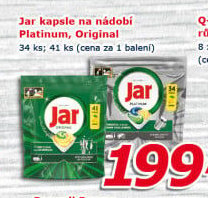 Kapsle do myčky Platinum Jar