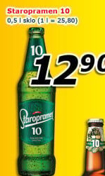 Pivo světlé výčepní 10° Staropramen