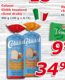 Toustový chléb Colussi