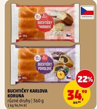 České buchtičky Karlova Koruna