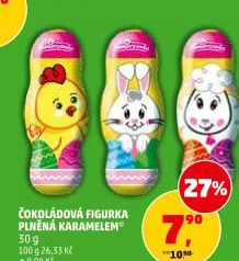 Čokoládové figurky s náplní