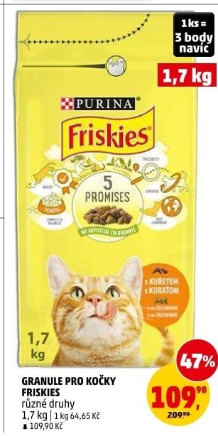 Granule pro kočky Friskies