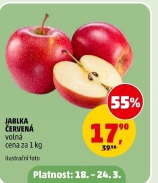 Jablka červená