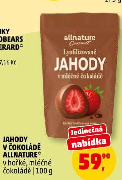 Jahody v čokoládě Allnature