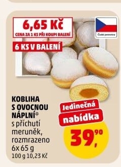 Kobliha s ovocnou náplní