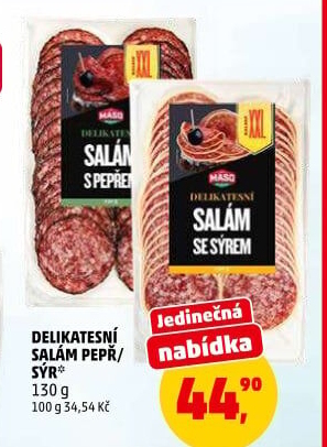 Salám delikatesní s pepřem Maso Příbram