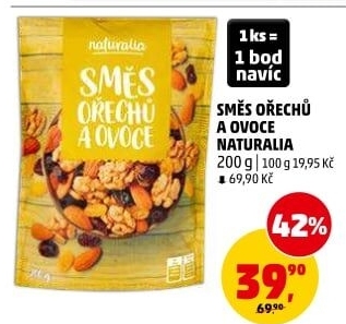 Směs sušeného ovoce a ořechů Naturalia
