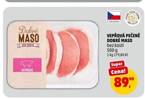 Vepřová pečeně bez kosti Dobré maso