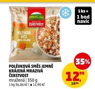Zeleninová polévková směs mražená Mrazivá Čerstvost