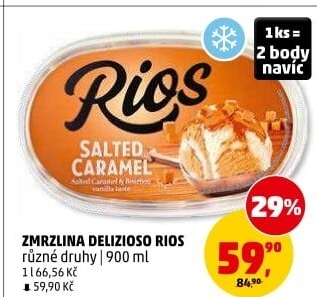Zmrzlina ve vaničce Delizioso Rios