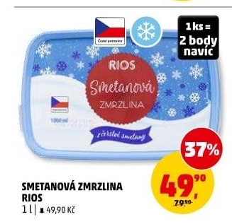 Zmrzlina ve vaničce Rios