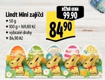 Čokoládoví zajíčci Lindt