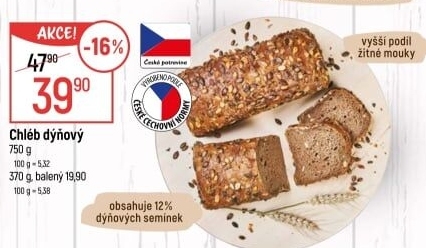 Chléb dýňový