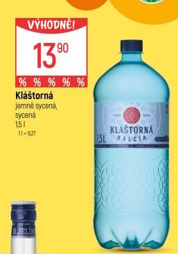 Minerální voda kalcia Kláštorná