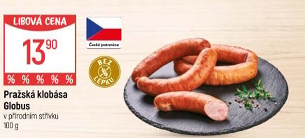 Pražská klobása Globus