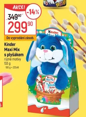 Sladkosti s plyšákem Maxi Mix Kinder
