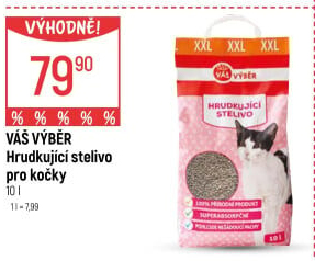 Stelivo pro kočky Váš Výběr
