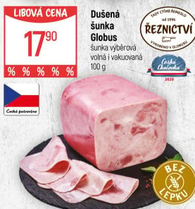 Šunka dušená výběrová Globus