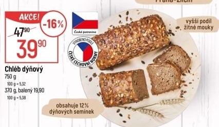 Chléb dýňový