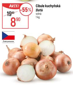 Cibule kuchyňská žlutá