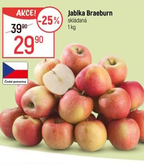 Jablka Braeburn