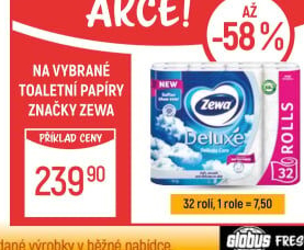 Toaletní papír 3vrstvý Deluxe Zewa