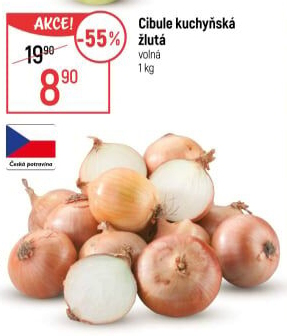Cibule kuchyňská žlutá