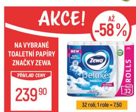 Toaletní papír 3vrstvý Deluxe Zewa