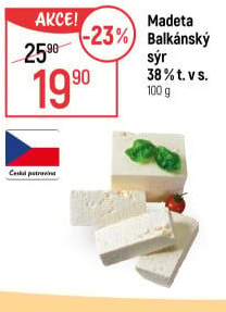Balkánský sýr Madeta